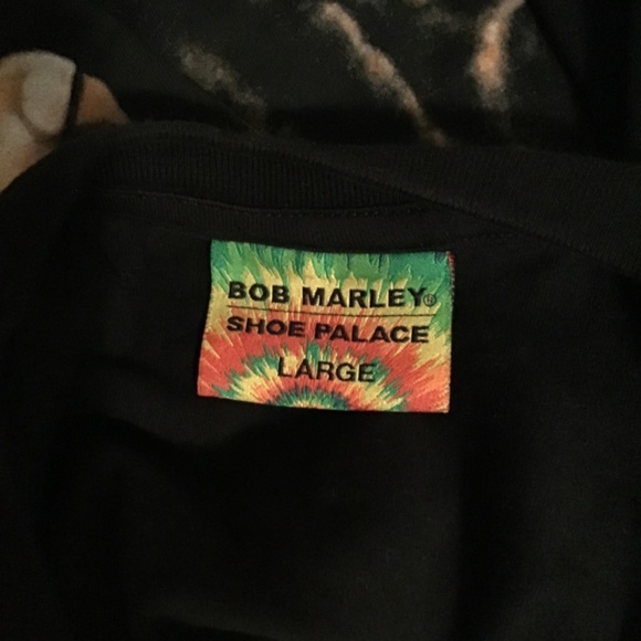 😎BOB MARLEY, Shoe Palace , unisex, size large, great art, new cond. distressed - Picture 4 of 4